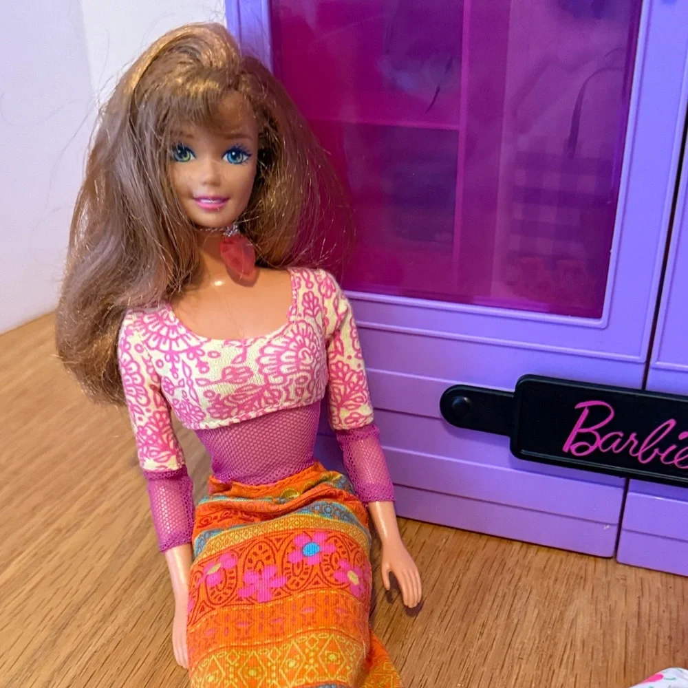 Barbie and Purple Closet Organizer
